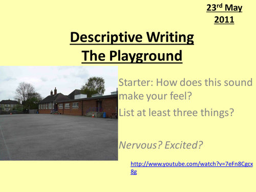 6 Descriptive Writing – The Playground