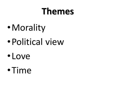 Themes - an Inspector Calls