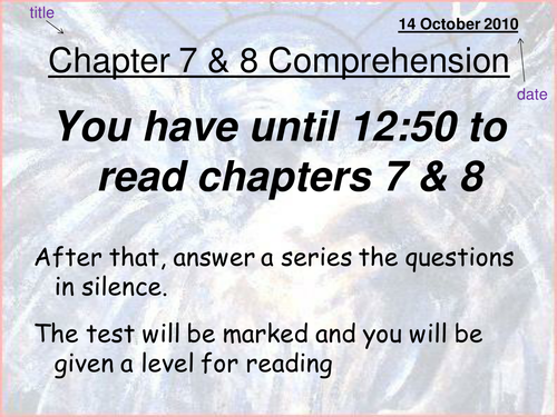 Skellig 3 Comprehension