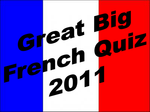 End of term French quiz