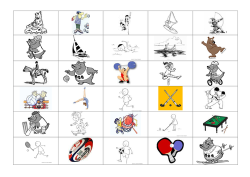 Sports connect 4 board - any language