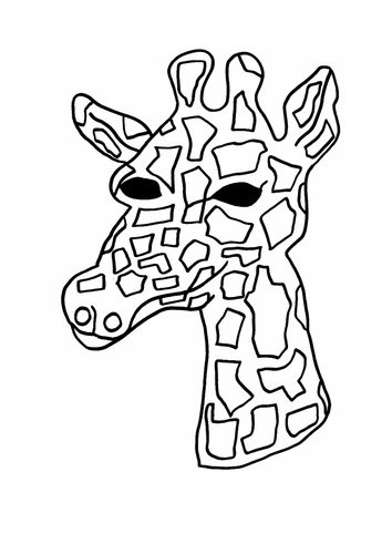 Giraffe Mask Template