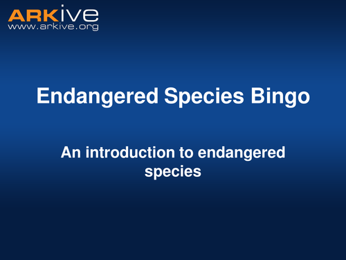 An Introduction to Endangered Species