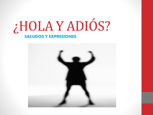 Hola y Adios