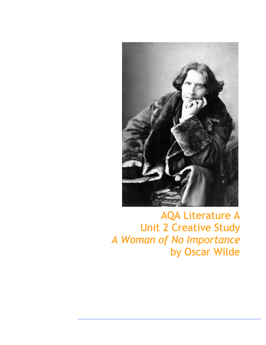 AQA LITA2: Creative Study - A Woman of No Importan
