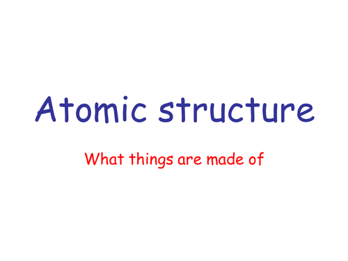 BTEC Applied Science: Atomic Structure