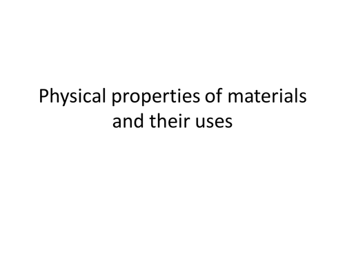 BTEC Applied Science: Properties and Uses