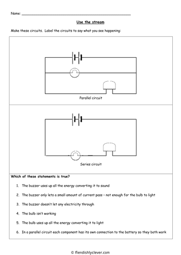 Series and Parallel circuits | Teaching Resources