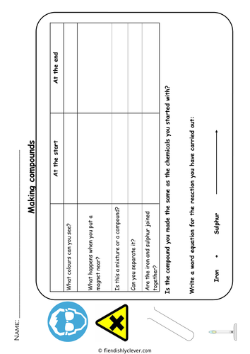 Heating Iron and Sulphur