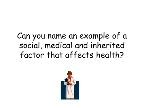 BTEC Applied Science: Factors that affect health