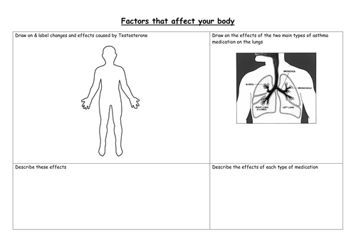 BTEC Applied Science:Factors that Affect your Body