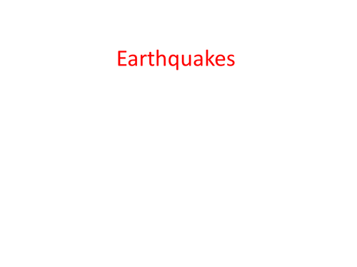 BTEC Applied Science: Earthquakes 2