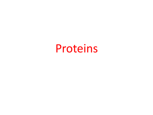 BTEC Applied Science: Proteins & Inheritance
