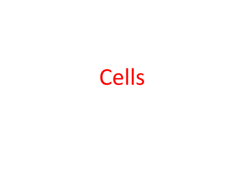 BTEC Applied Science: Cells Lesson