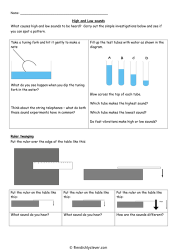 Sound - Vibration and Frequency Experiments