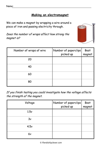 Making an Electromagnet (harder) | Teaching Resources
