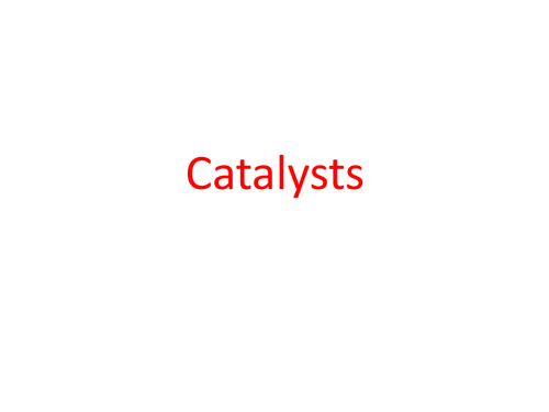 BTEC Applied Science: Catalysts