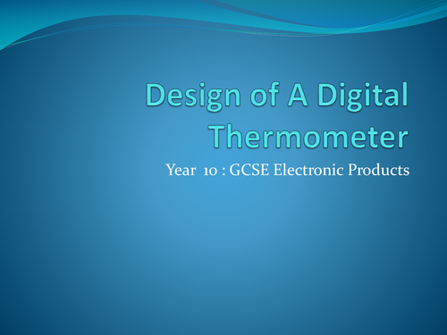 digital thermometer project