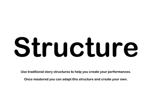Structuring Performances