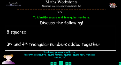 Identifying square and triangular numbers