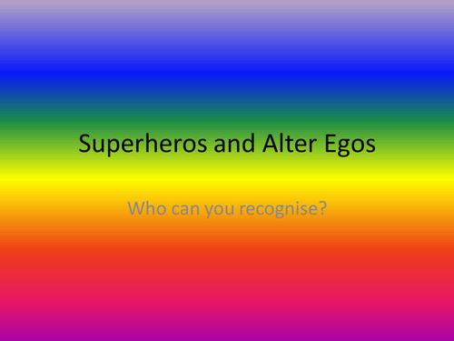The Incarnation - Superheros ppt