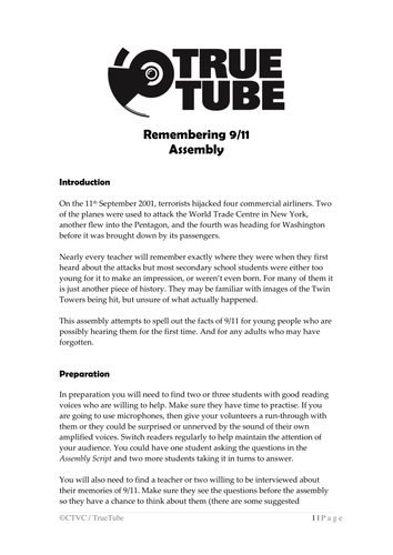 Remembering 9/11 Assembly