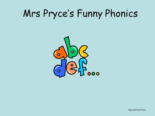 Mrs Pryce's phonics