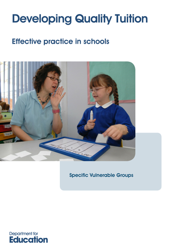 Quality Tuition:  Specific Vulnerable Groups