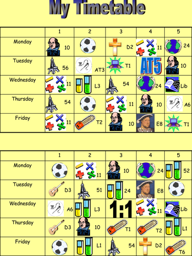 Visual Timetable for Sen Child