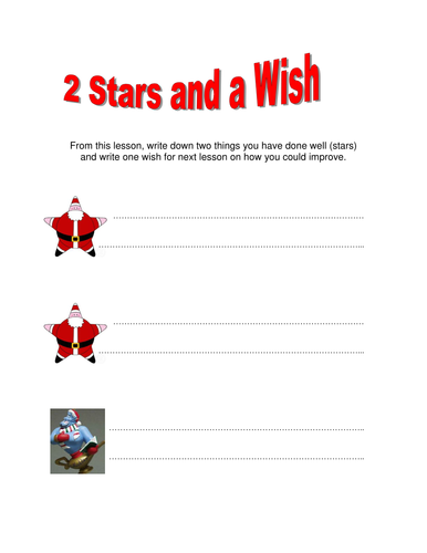 2 Stars and a Wish Xmas Theme