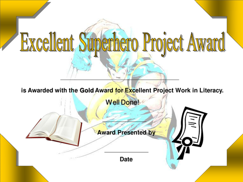 Superhero Certificates