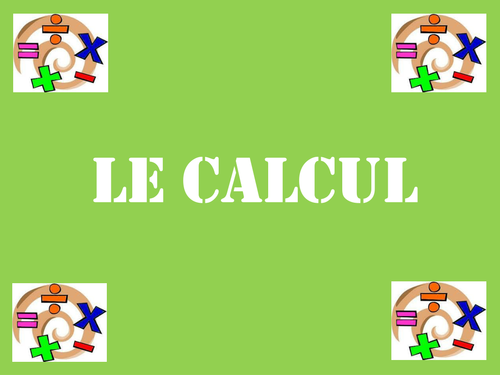 Le calcul - sums