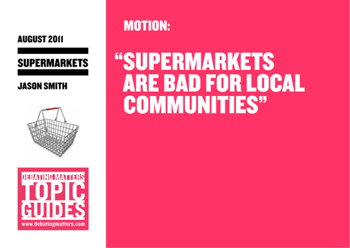 Debating Matters Competition - Supermarkets