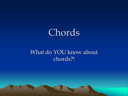Building Chords