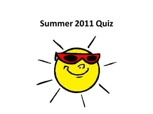 Summer Quiz 2011