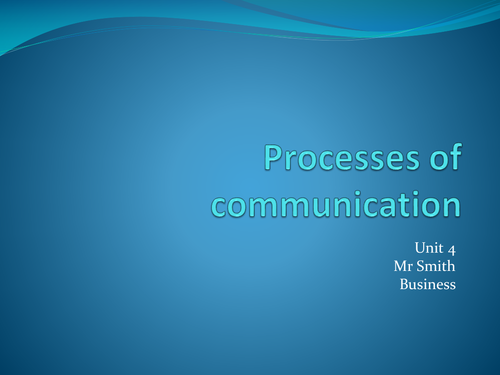 Communication group activity