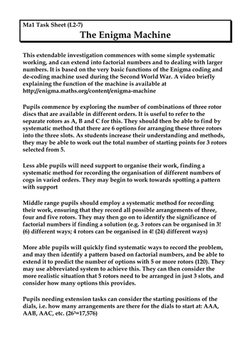 Enigma Investigation