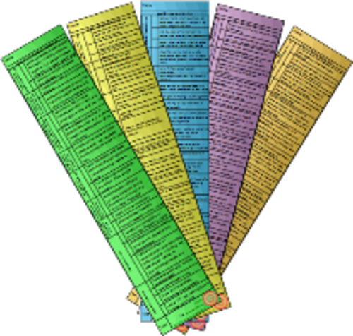 APP Writing Bookmarks - Child Friendly & Standard