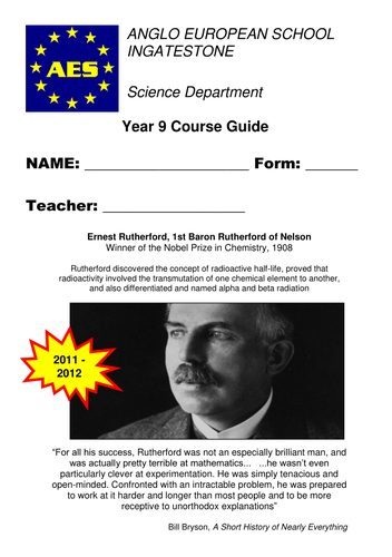 Year 9 Course Guide