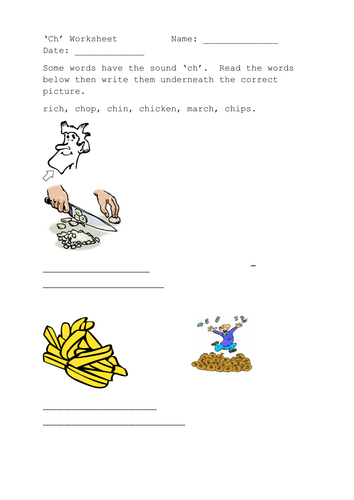 ch worksheet teaching resources