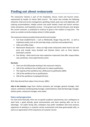 People 1st: Restaurants