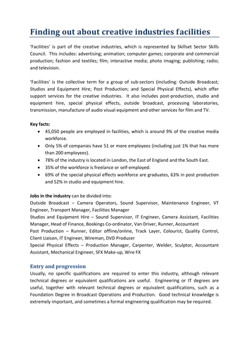 'Sector Skills Council' Factsheet