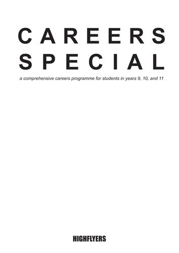 Careers Special: A comprehensive careers programme
