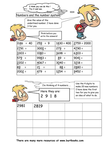 PLACE VALUE SET 1