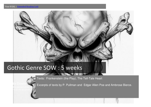 Gothic Genre SOW for EAL