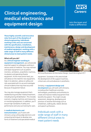 NHS Careers: Clinical Engineering