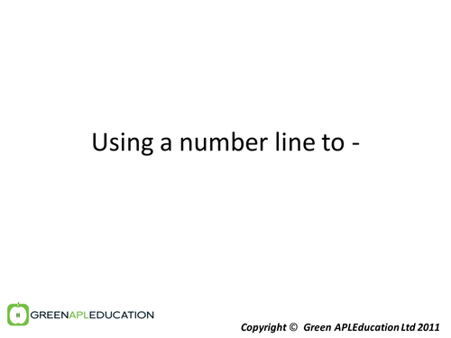 FREE Primary: Subtracting on a number line