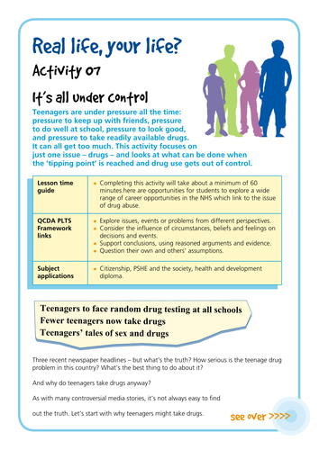 NHS Careers: Lesson Plan - It's All Under Control