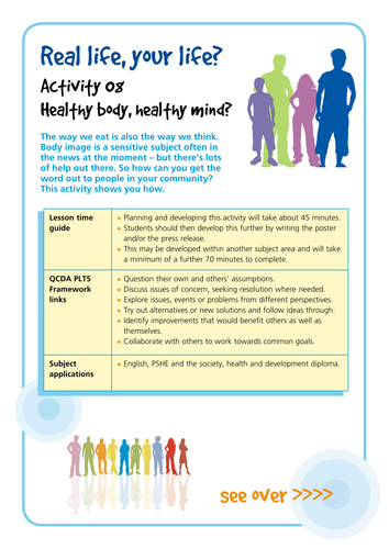 NHS Careers: Lesson Plan - Healthy Body/Mind