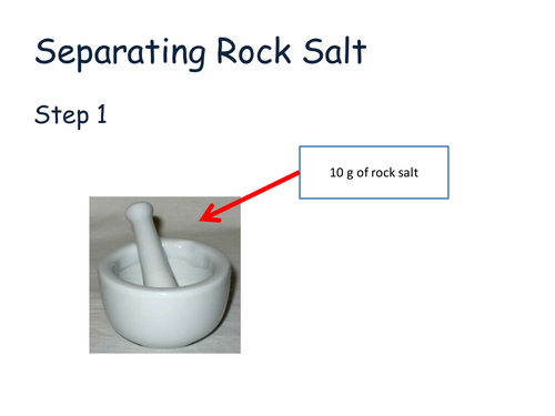 BTEC Chemistry/KS3 Separating Rock Salt